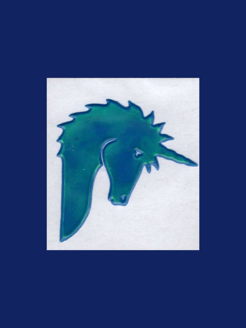5/$20 Mystik “Touch Me Oilies” Unicorn Vintage 1980s Refurbished Sensory Sticker